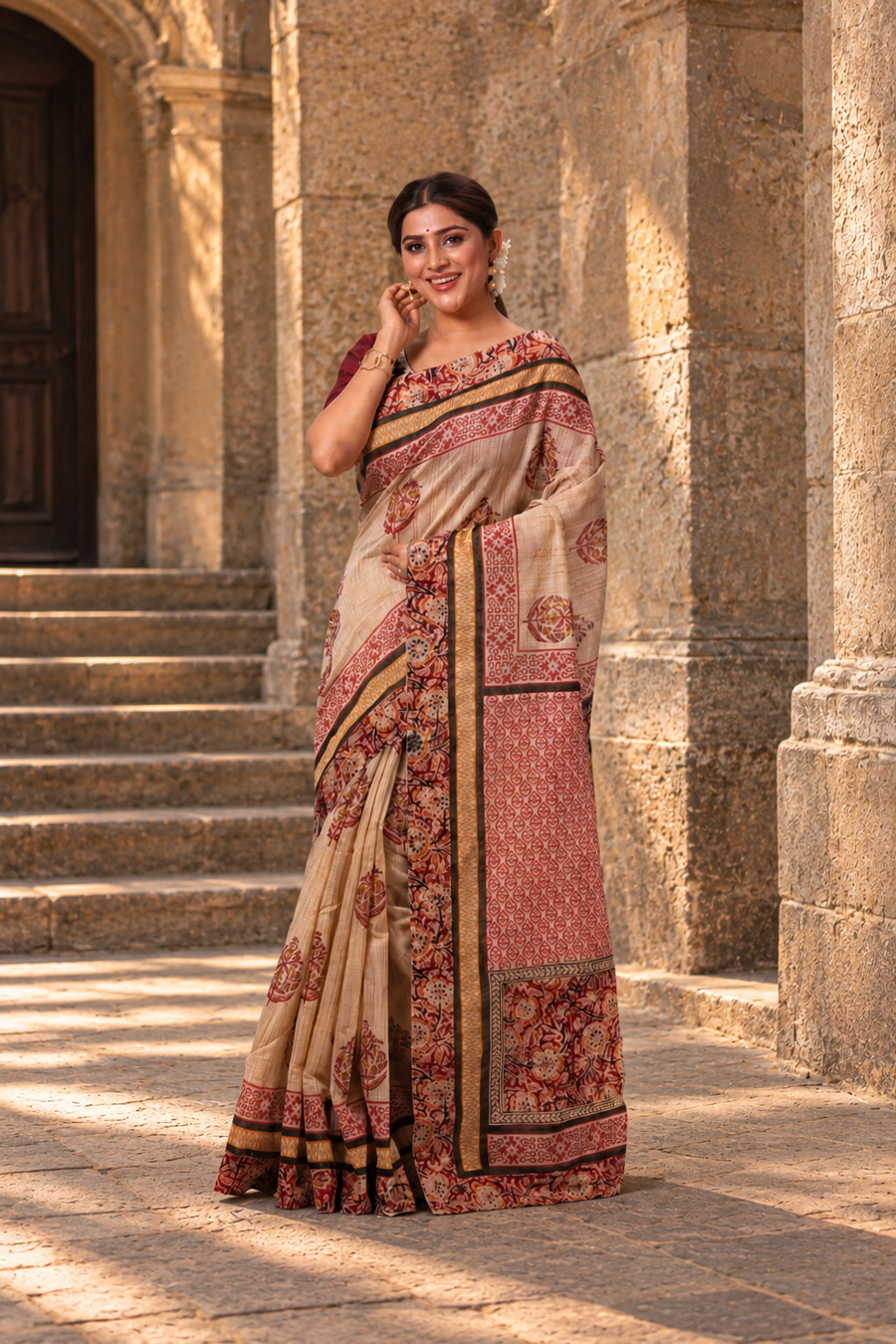 Kalamkari Cotton Saree